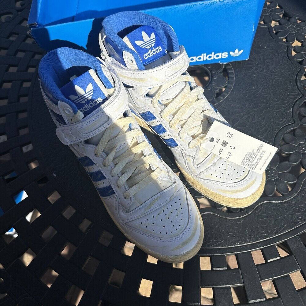 Adidas Forum 84 High Worn Blue Men's Athletic Shoes GZ6467 Size 7